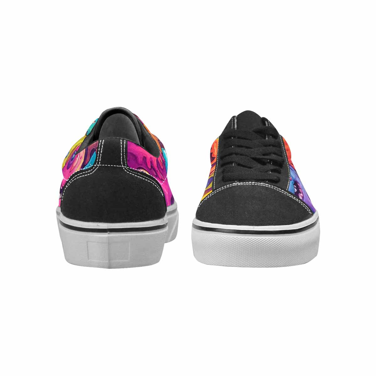 WOMEN'S Melting Ice Cream Monster Lace-Up Canvas Dreamcore Shoes