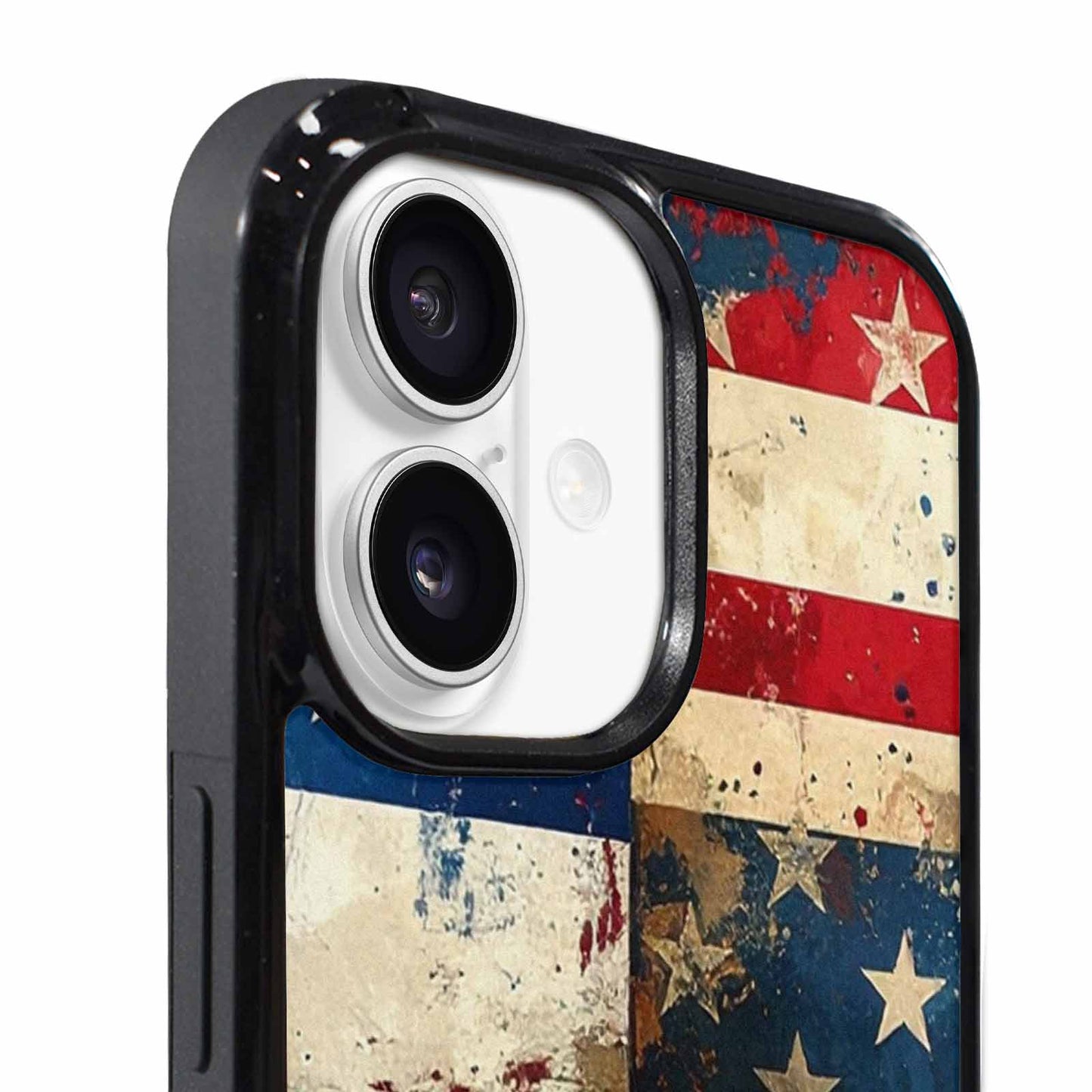 iPhone 17 Case — Small American Flag Stars Galaxy Space, Custom Phone Case