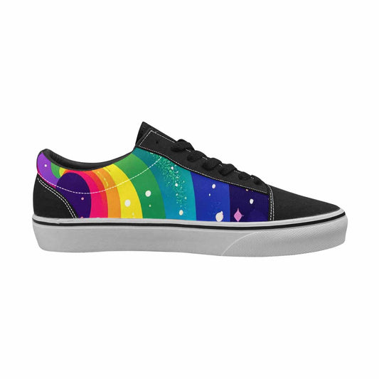 WOMEN'S Rainbow Pride Galaxy Canvas Lace-Up Vibrant Chaos Shoes