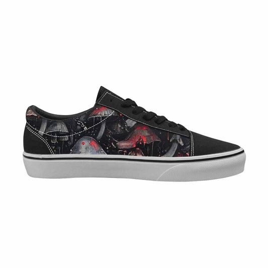 WOMEN'S Rainbow Drip Mushrooms Lace-Up Canvas Dreamlike Custom Shoes