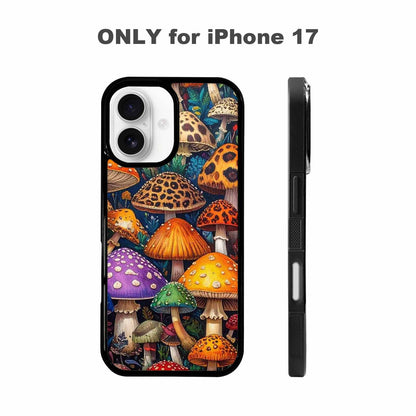 iPhone 17 Case — Mushrooms Pattern Hundreds Of Original Art, Custom Printed Phone Case