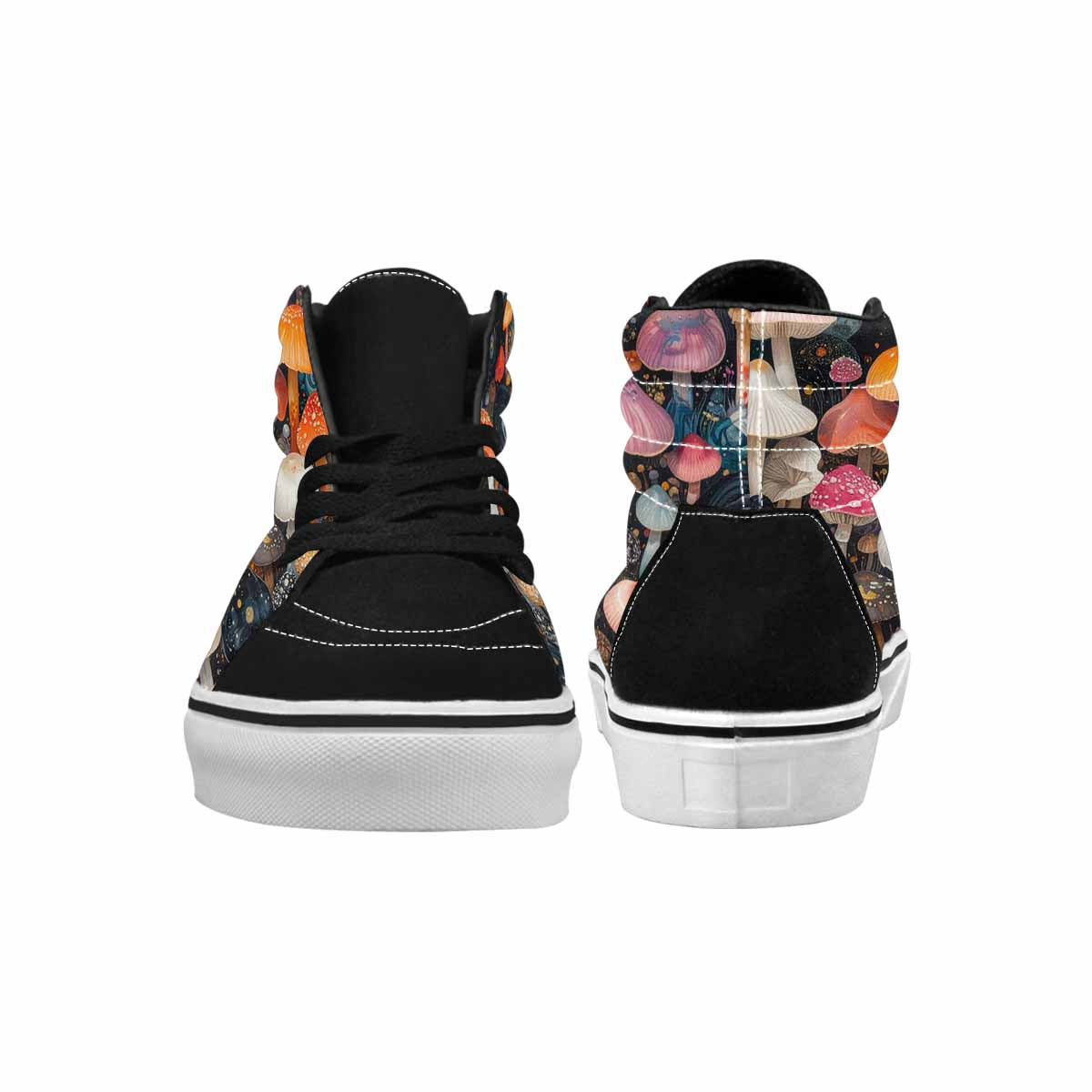 MEN'S Mushrooms High Top Canvas Surreal Custom Shoes