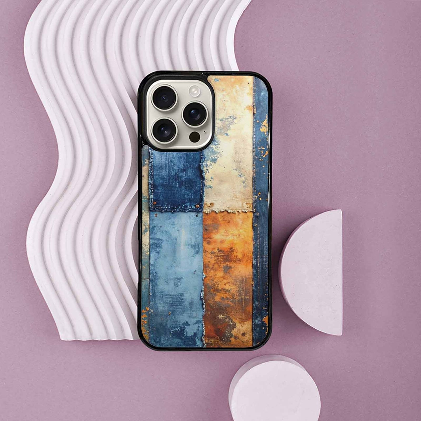 iPhone 16 Pro Max Case — Curve The Ripping Demin Tectures For, Custom Printed Phone Case