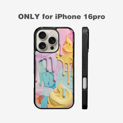 iPhone 16 Pro Case — Soft Serve Swirl Monster Characters, Custom Designed Case Cover