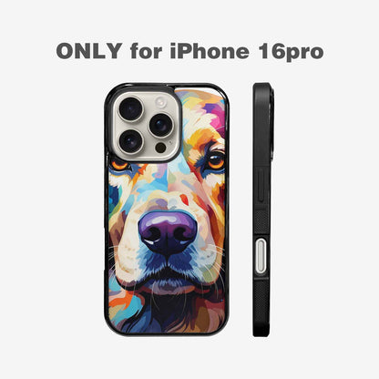 iPhone 16 Pro Case — Golden Retriever Watercolor Art Pattern, Custom Print Case Cover