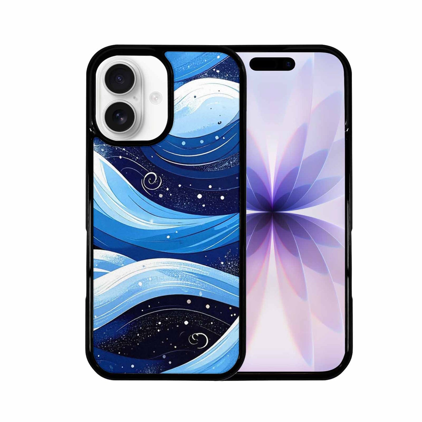 iPhone 17 Case — Glossy Winter Wave Cartoon Cute, Personalized Phone Case