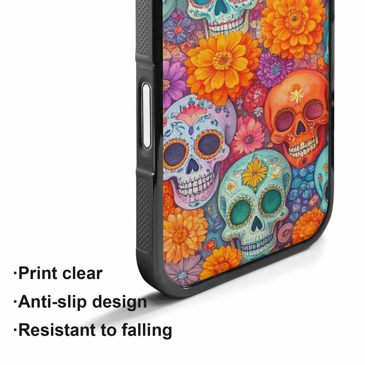 iPhone 17 Case — Ornate Candy Color Skull Gothic Skulls, Personalized Phone Case
