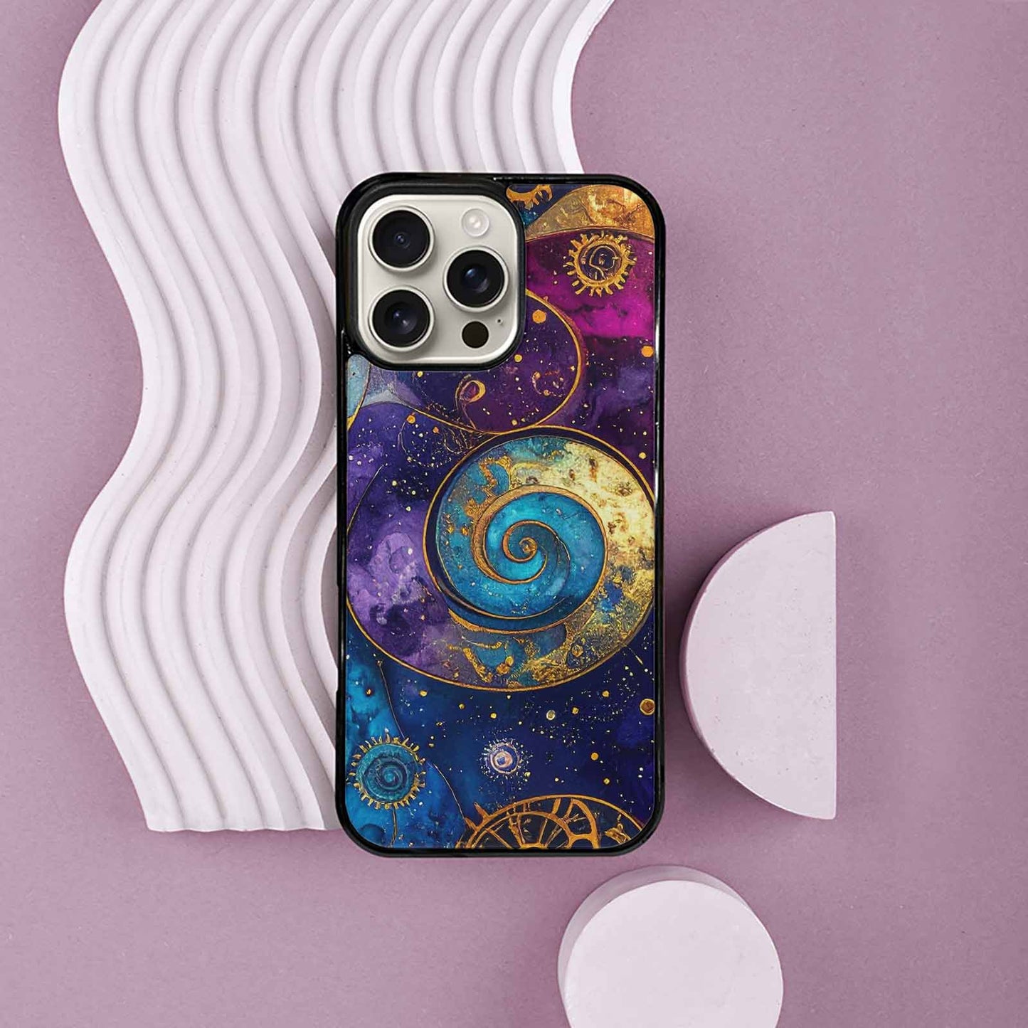 iPhone 16 Pro Max Case — Steampunk Galaxy Custom, Custom Made Phone Cover