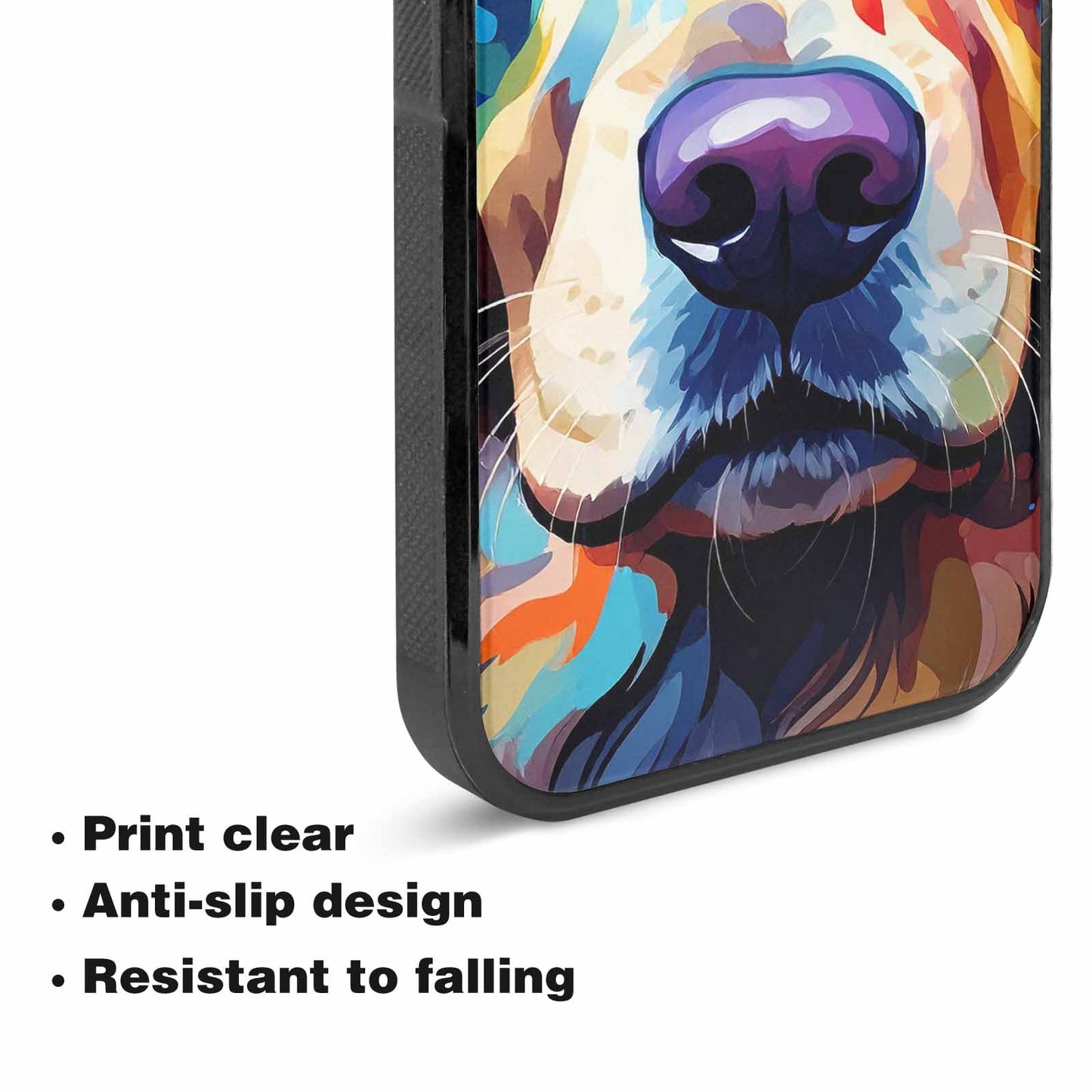 iPhone 15 Plus Case — Golden Retriever Watercolor Art Pattern, Custom Phone Case