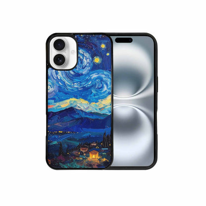 iPhone 16 Plus Case — Starry Night Van Gogh Paint Art, Custom Made Phone Cover