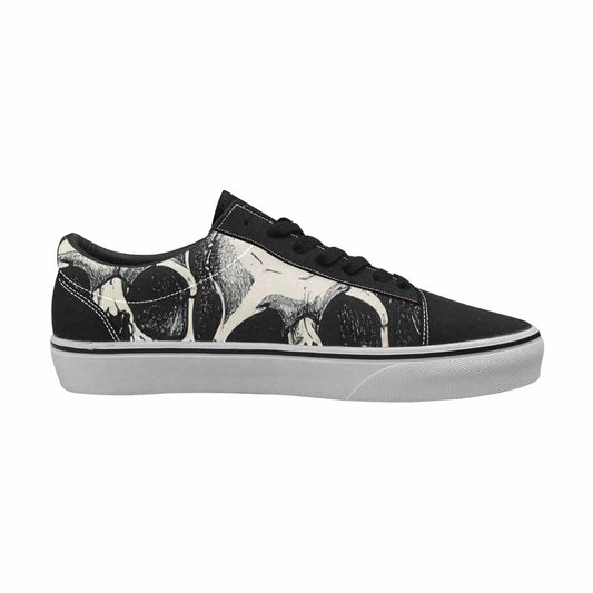 WOMEN'S Rainbow From Skull S Lace-Up Canvas Melting Art Sneakers