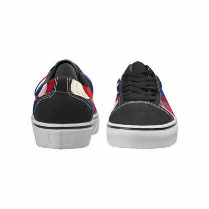 WOMEN'S American Flag Stars Canvas Lace-Up Surreal Sneakers