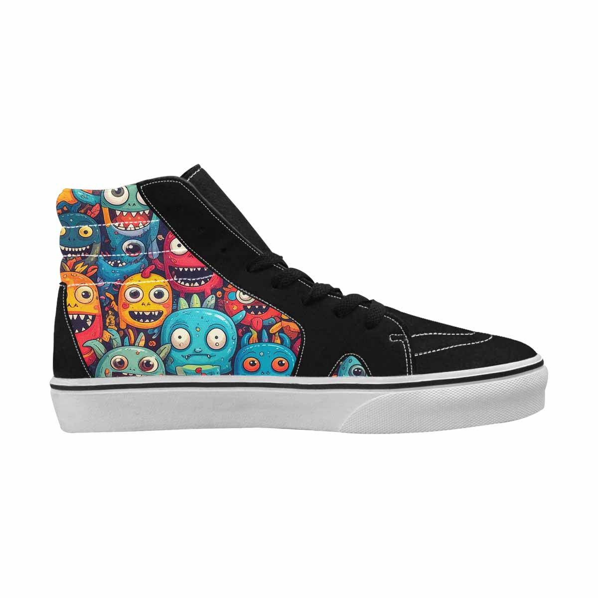 MEN'S Cartoon Monster Character High Top Canvas Aesthetic Custom Sneakers