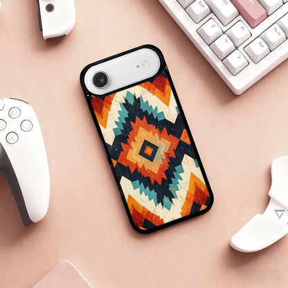 iPhone 17 Air Case — Small Southwestern Geometric Diamond Pattern Original, Custom Printed Phone Case
