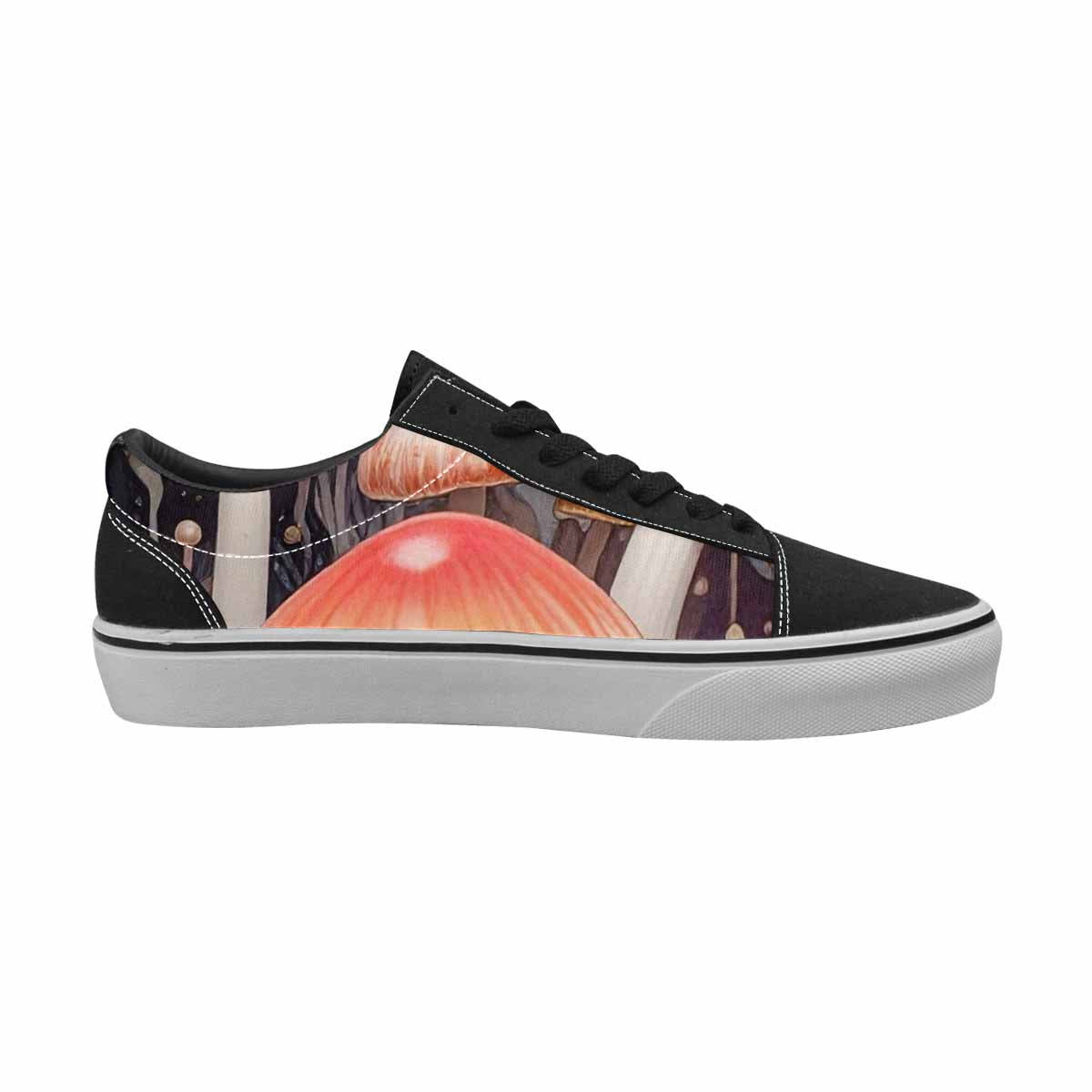 WOMEN'S Mushrooms Lace-Up Canvas Neon Fantasy Shoes