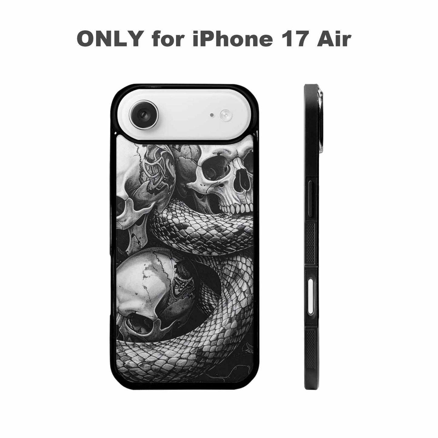 iPhone 17 Air Case — Skull Dark Art Gothic Print Gothic, Custom Phone Case