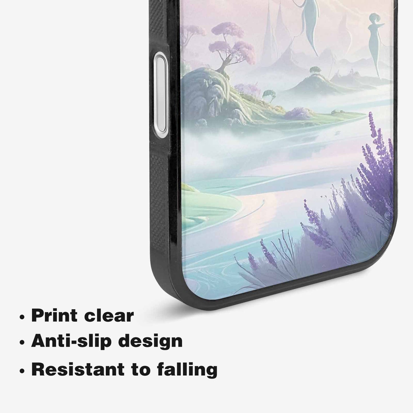 iPhone 16 Case — Surrealist Dreamscape Illustration Pattern, Original Design Phone Case
