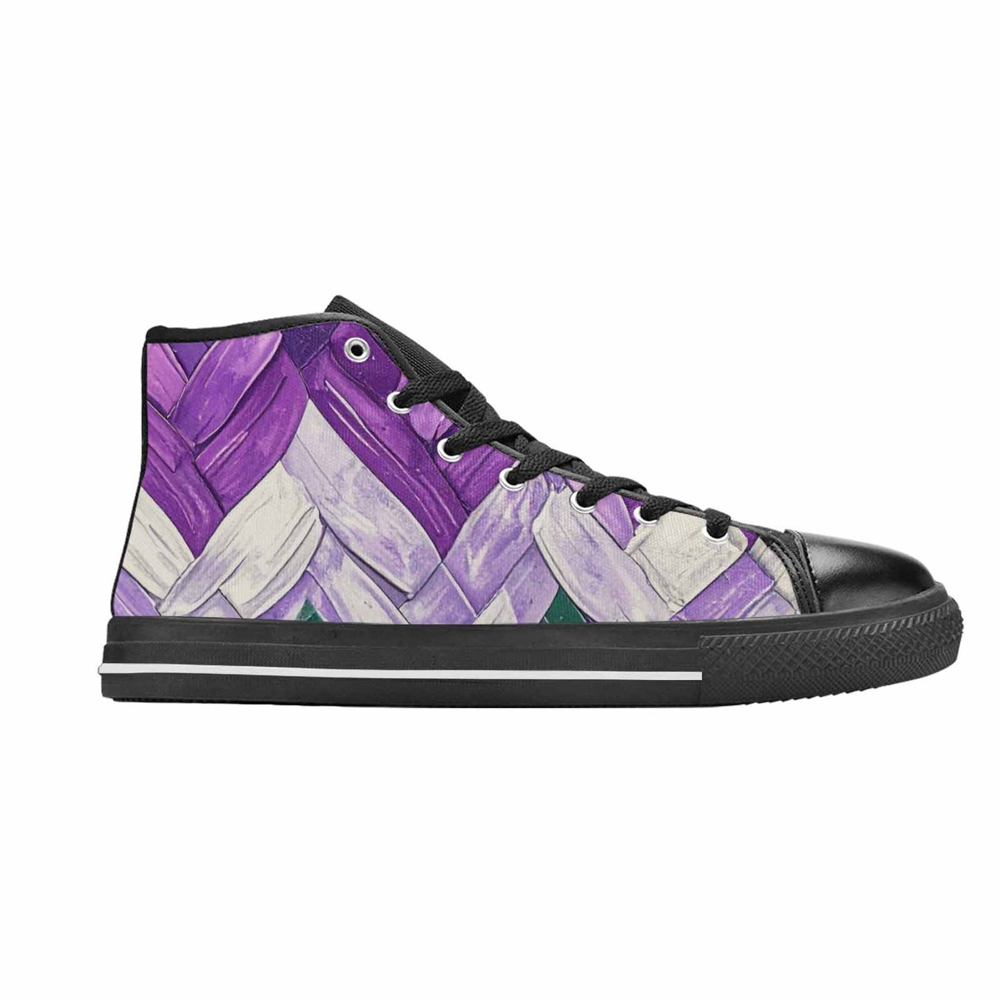 MEN'S Genderqueer Flag Color High Top Canvas Aesthetic Shoes