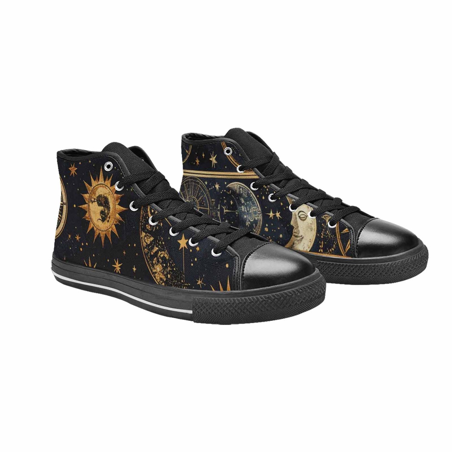WOMEN'S Zodiac Constellation Star High Top Canvas Y2K Custom Shoes