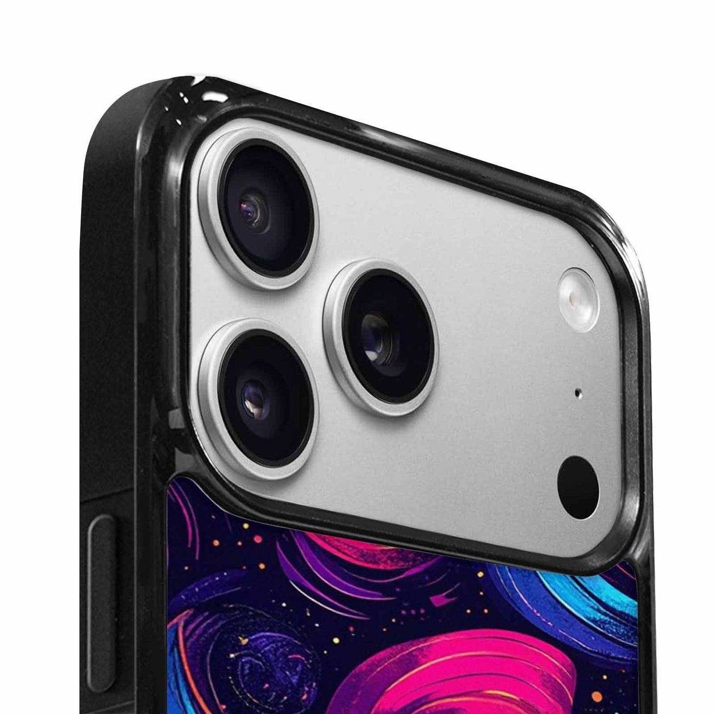 iPhone 17 Pro Case — Rose Galaxy Art Seamless Pattern Galaxy, Customized Protective Case