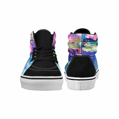 WOMEN'S Monet-Style Impressionist Water High Top Canvas Surreal Shoes