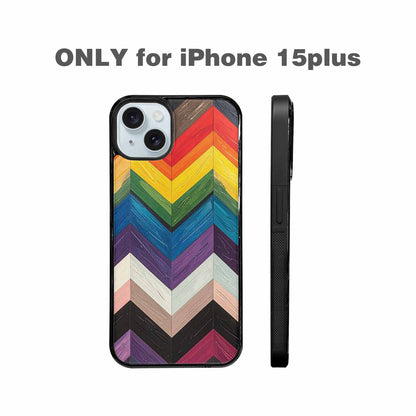 iPhone 15 Plus Case — Progress Pride Flag Color Theme Small, Custom Phone Case
