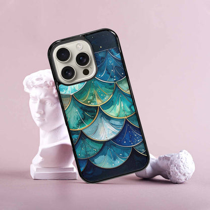 iPhone 16 Pro Case — Mermaid Scale Art Pattern, Custom Designed Case Cover