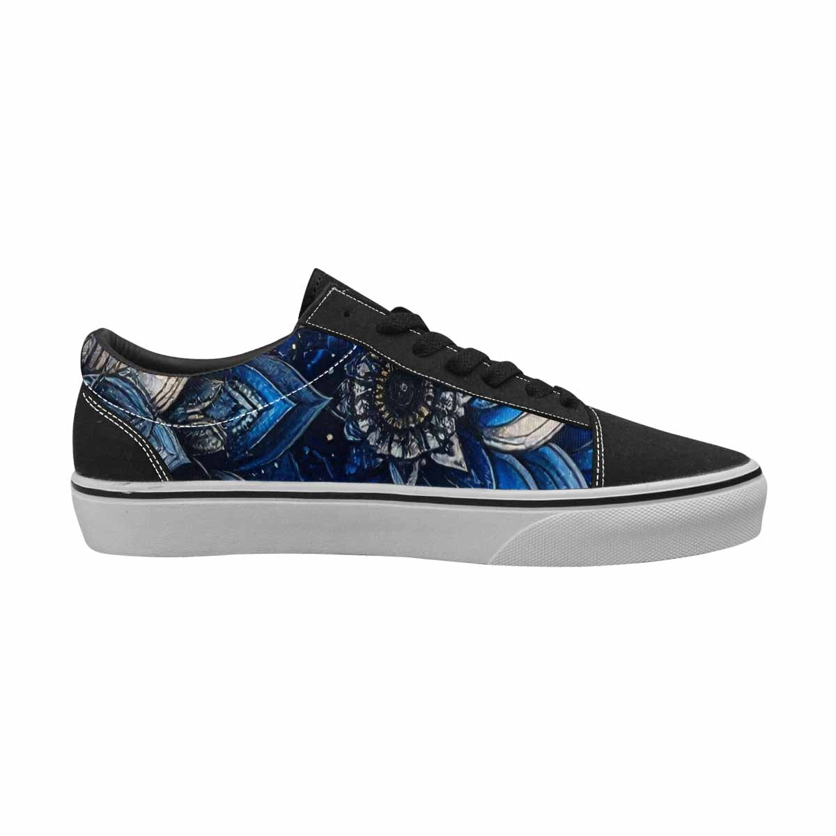 WOMEN'S Mandala Medallion Lace-Up Canvas Dark Academia Sneakers