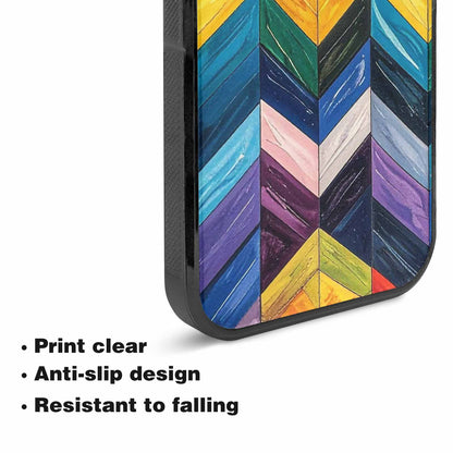 iPhone 15 Plus Case — Progress Pride Flag Color Theme Small, Custom Printed Phone Case