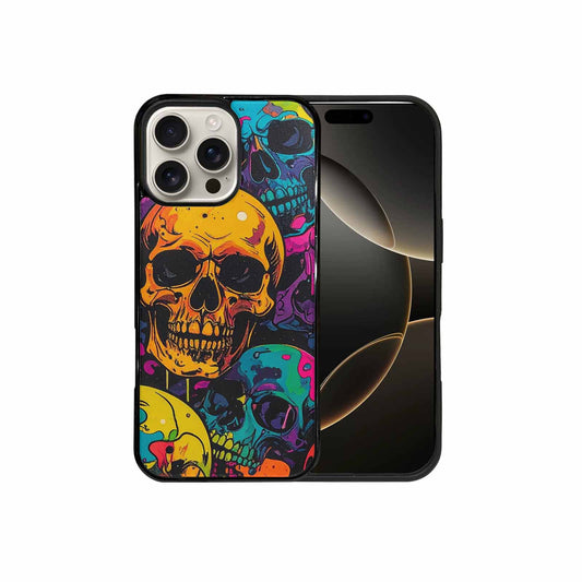 iPhone 16 Pro Max Case — 1000s Of Skulls Digital Camo Drip, Original Design Phone Case