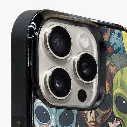 iPhone 16 Pro Max Case — Aliens Camo Aliens Pattern Hundreds Of, Custom Designed Case Cover