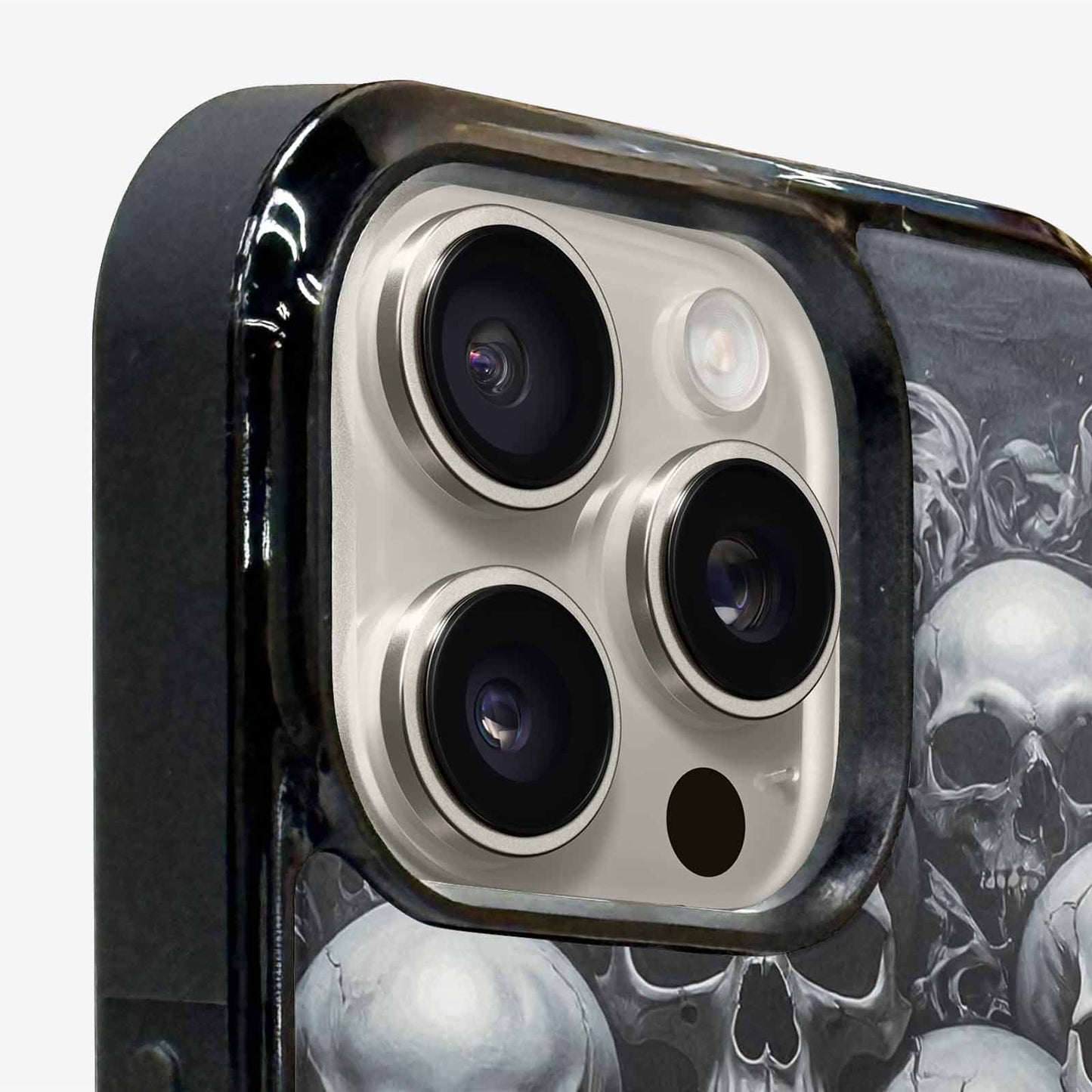 iPhone 16 Pro Case — Grey Dark Black And Grey Tones, Customized Protective Case