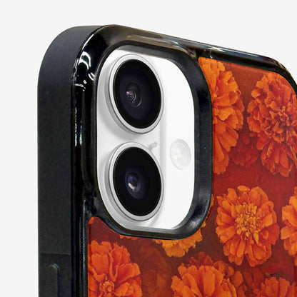 iPhone 16 Case — Marigold Day Of The Dead Marigold, Custom Art Phone Cover