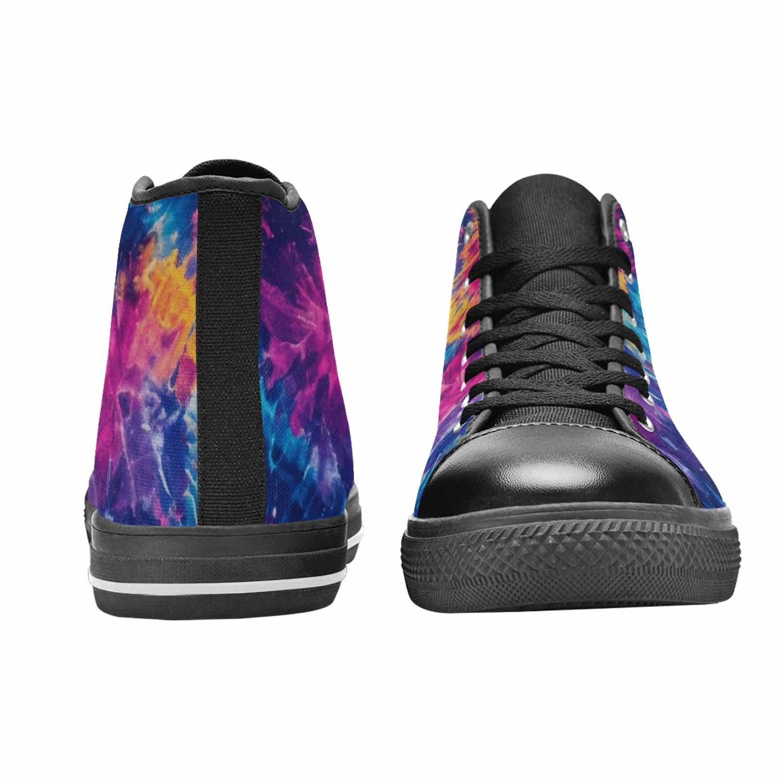 MEN'S Tie Dye Swirl High Top Canvas Grunge Sneakers