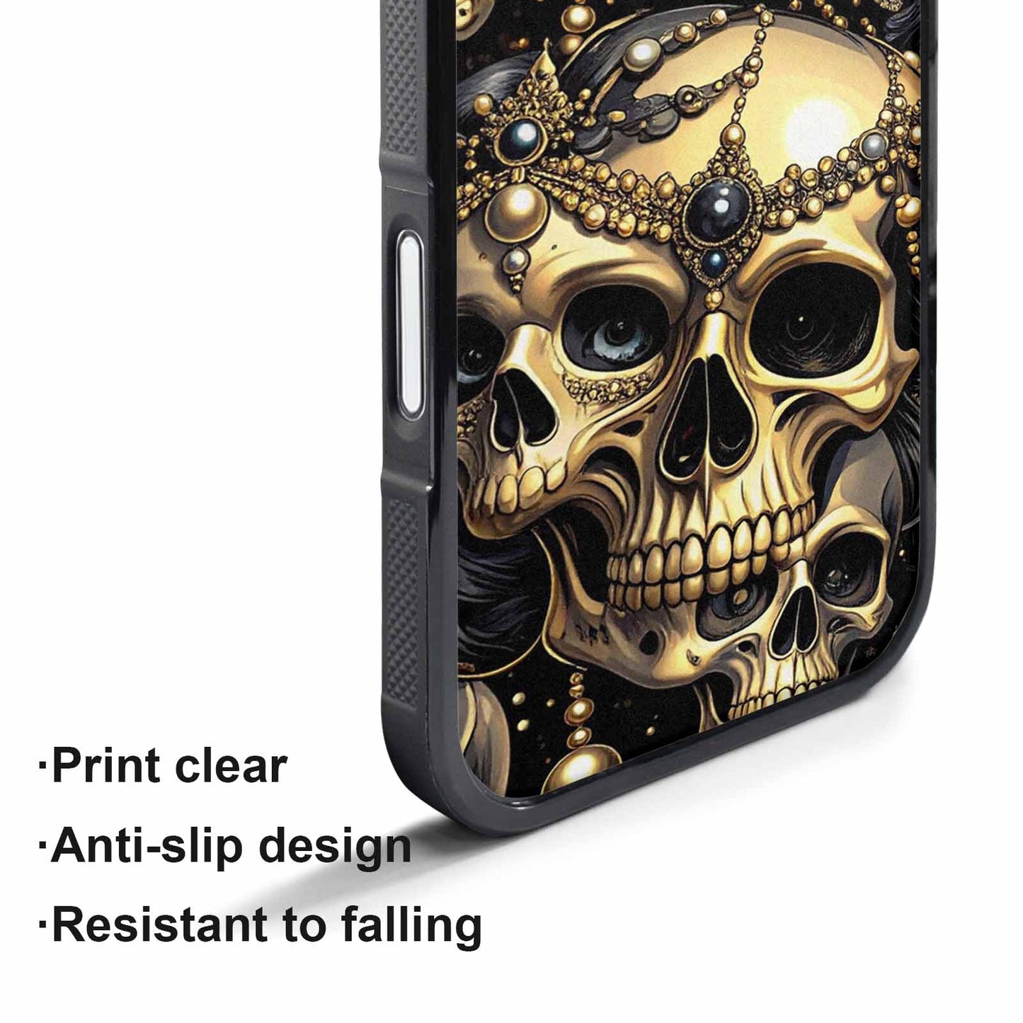 iPhone 17 Pro Max Case — Skull Dark Art Gothic Print Gothic, Original Design Phone Case