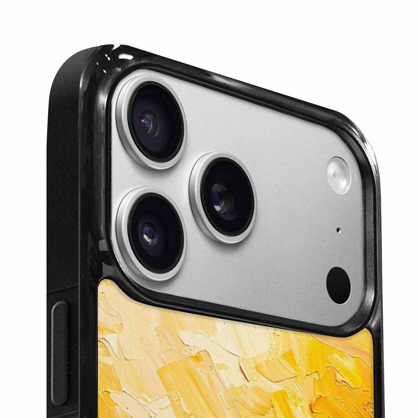 iPhone 17 Pro Case — Impressionist Sunflower Brushstroke Pattern Hundreds Floral, Custom Print Case Cover