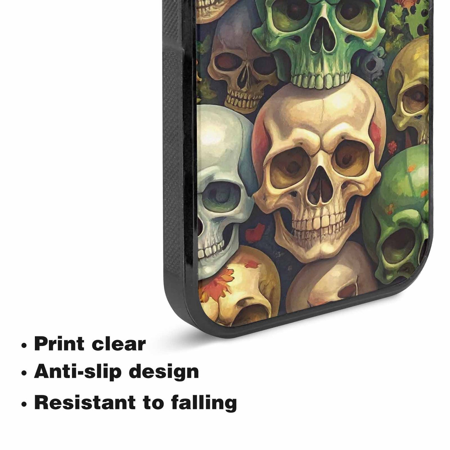 iPhone 15 Plus Case — Skulls Camoskulls Pattern Hu E3k, Custom Phone Case