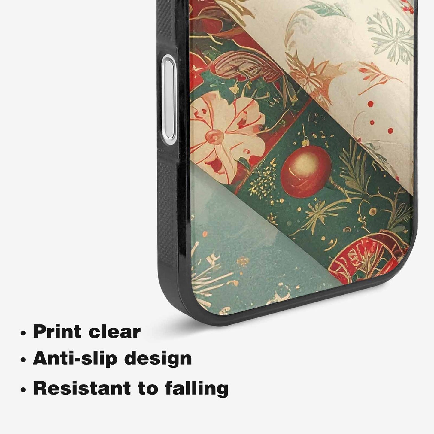 iPhone 16 Case — Christmas Wrapping Paper Pattern Art Wallpaper, Original Design Phone Case