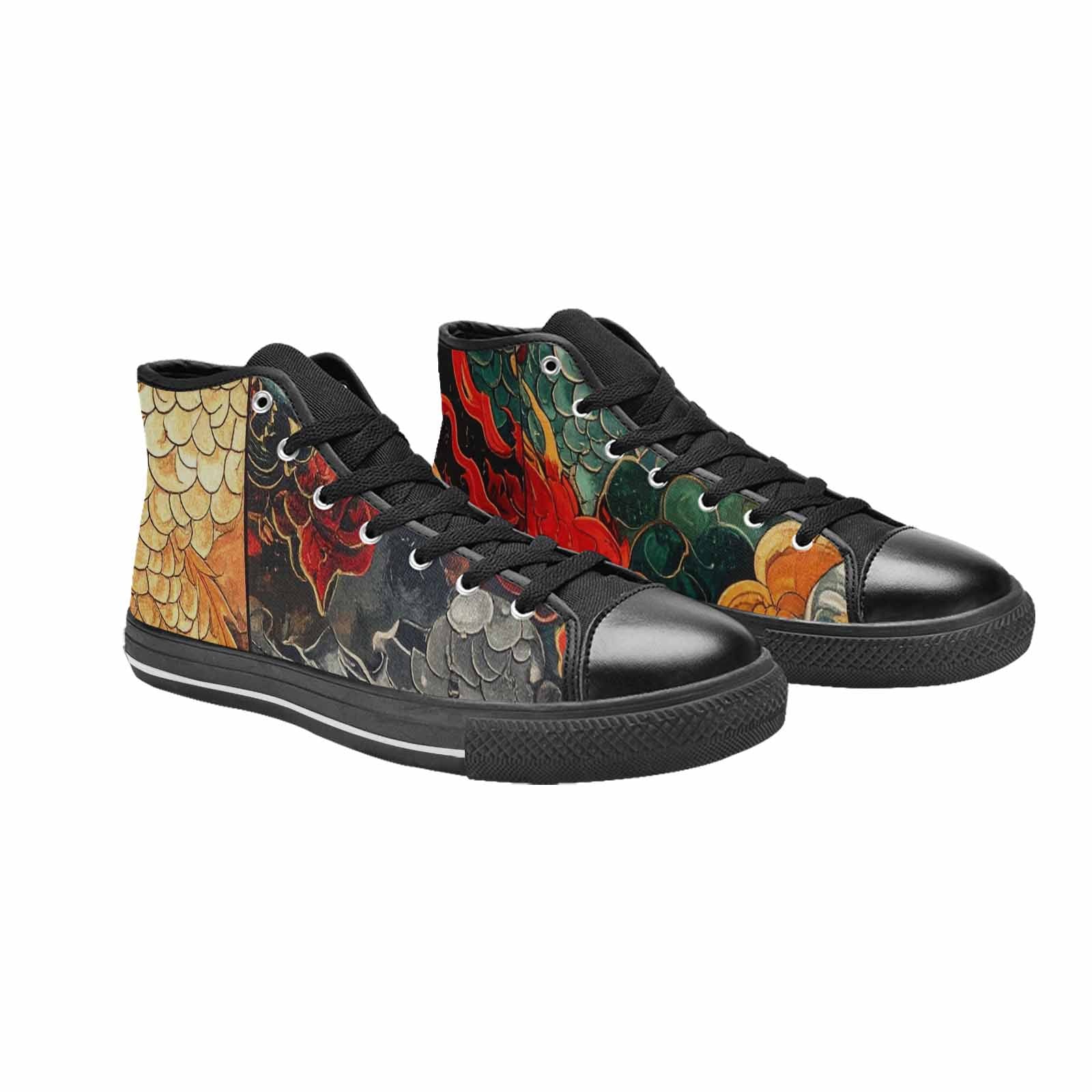 MEN'S Dragon Scale Fantasy High Top Canvas Vivid Shoes