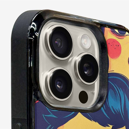 iPhone 16 Pro Max Case — Retro Astronaut Cartoon Art Pattern Groovy, Unique Phone Case Design