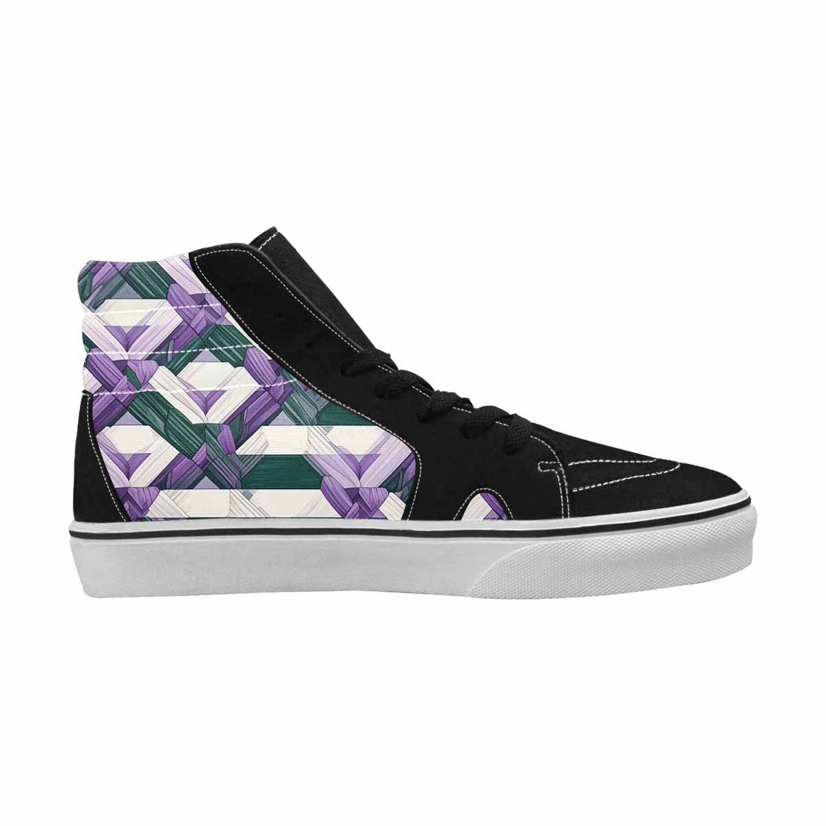 WOMEN'S Genderqueer Flag Color High Top Canvas Aesthetic Sneakers