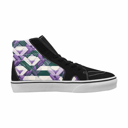 WOMEN'S Genderqueer Flag Color High Top Canvas Aesthetic Sneakers