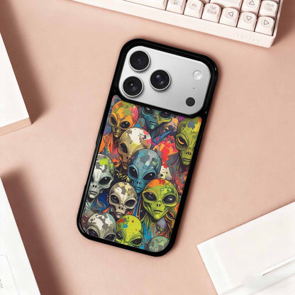 iPhone 17 Pro Case — Aliens Camo Aliens Pattern Hundreds Alien, Original Design Phone Case