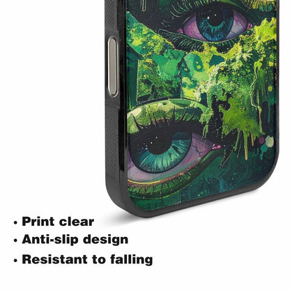 iPhone 16 Pro Case — Reptile Eye Cartoon, Custom Phone Case