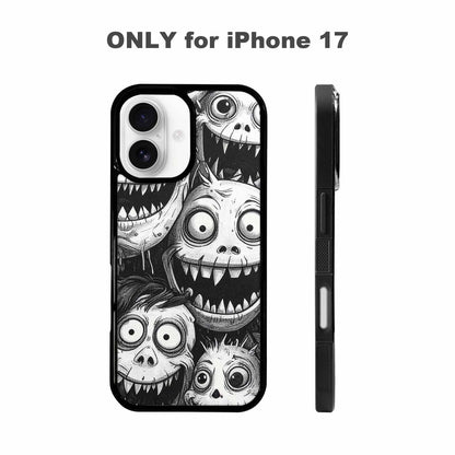 iPhone 17 Case — Black And White Monster Original Art, Custom Phone Case