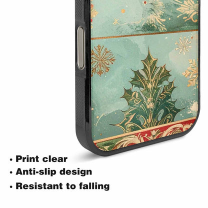 iPhone 16 Pro Max Case — Christmas Wrapping Paper Pattern Art Wallpaper, Custom Printed Phone Case