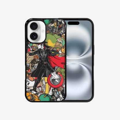 iPhone 16 Case — Noir Spy Silhouette Pen Ink Noir, Personalized Phone Case