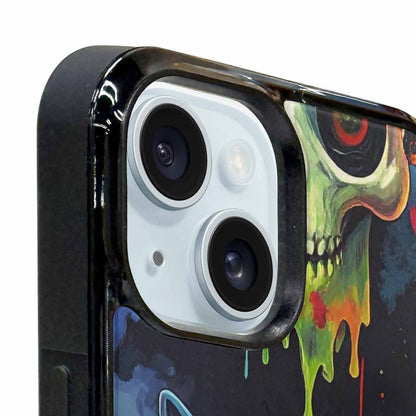 iPhone 15 Plus Case — Radioactive Ghost Bunny Skull Sm, Personalized Phone Case