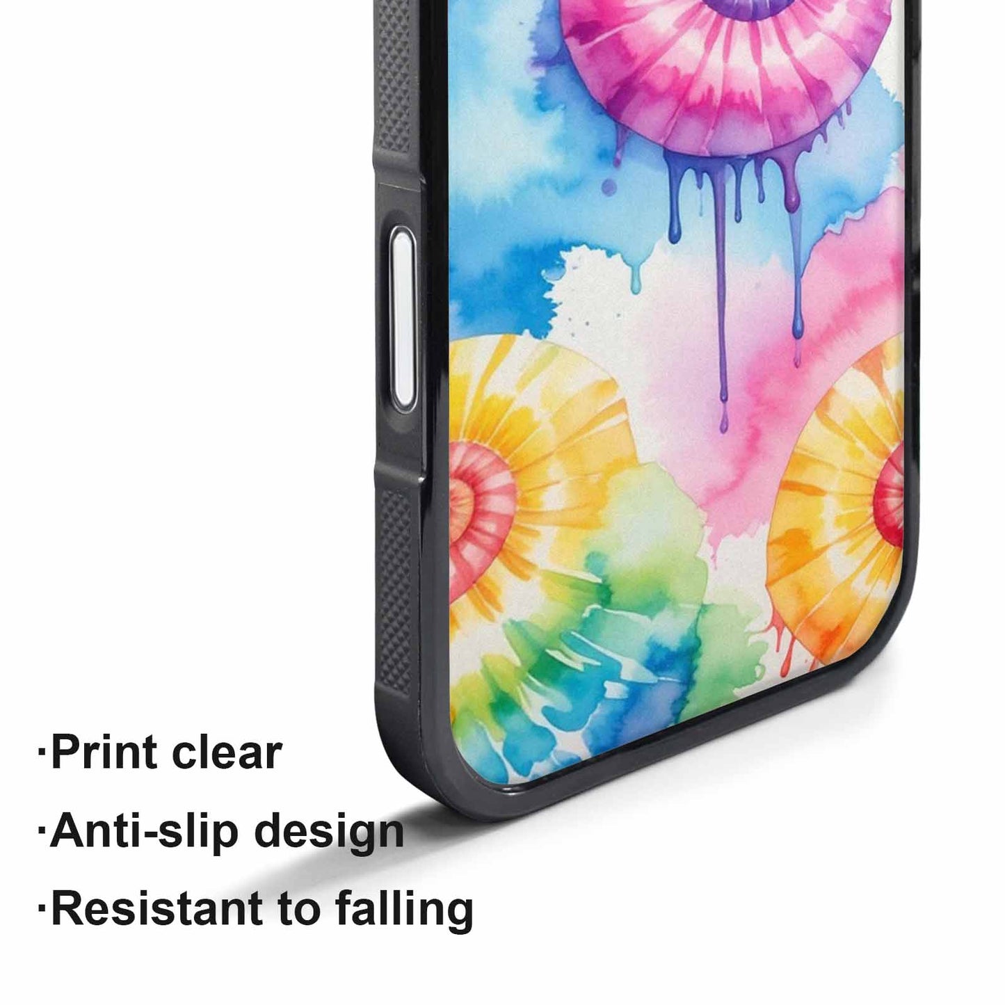 iPhone 17 Pro Case — Dripping Tie Dye Spiral Custom Tie, Custom Designed Case Cover