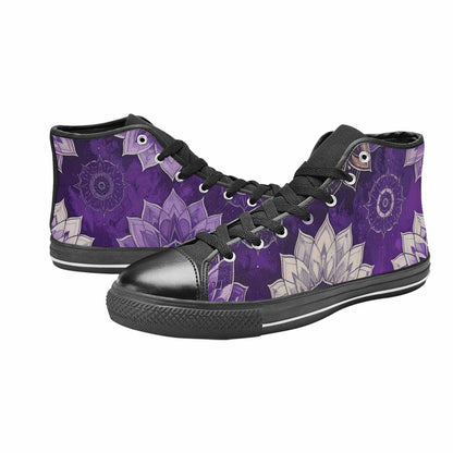 WOMEN'S Mandala High Top Canvas Cottagecore Custom Shoes